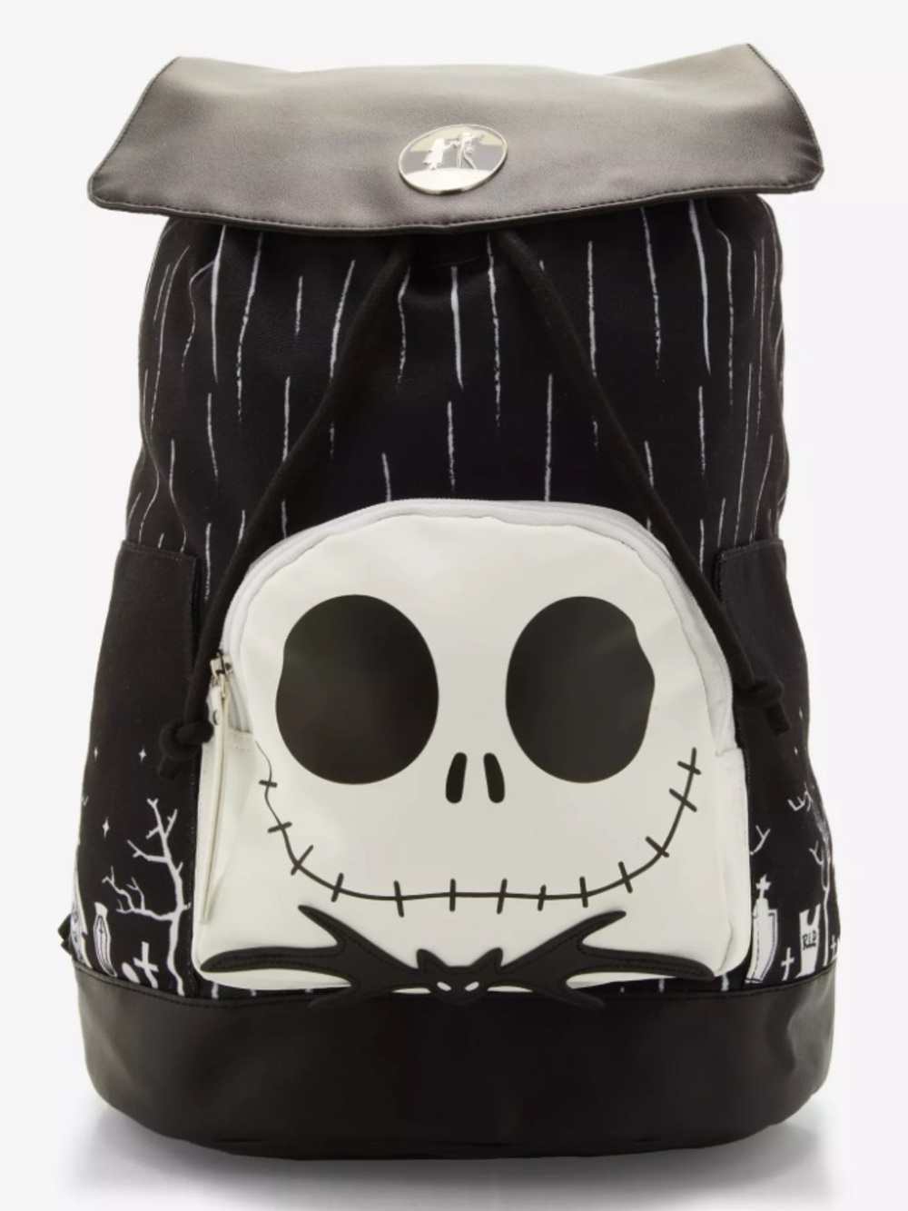 Disney The Nightmare Before Christmas Jack Skellington Black White Backpack